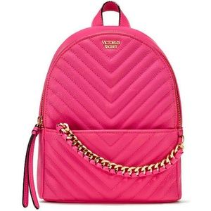 Victoria Secret hot pink small city backpack.